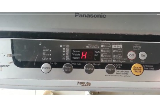 Máy giặt panasonic báo lỗi H01: Nguyên nhân và cách khắc phục