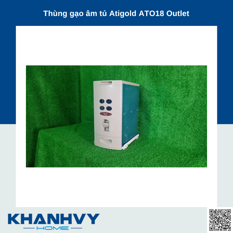 Thùng gạo âm tủ Atigold ATO18 Outlet