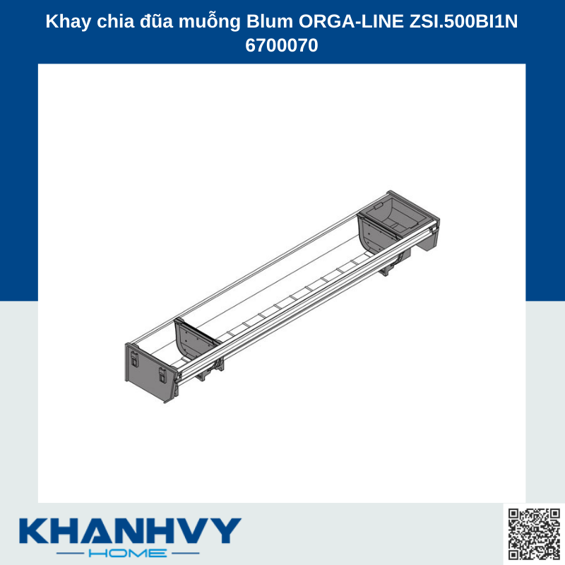 Khay chia đũa muỗng Blum ORGA-LINE ZSI.500BI1N 6700070