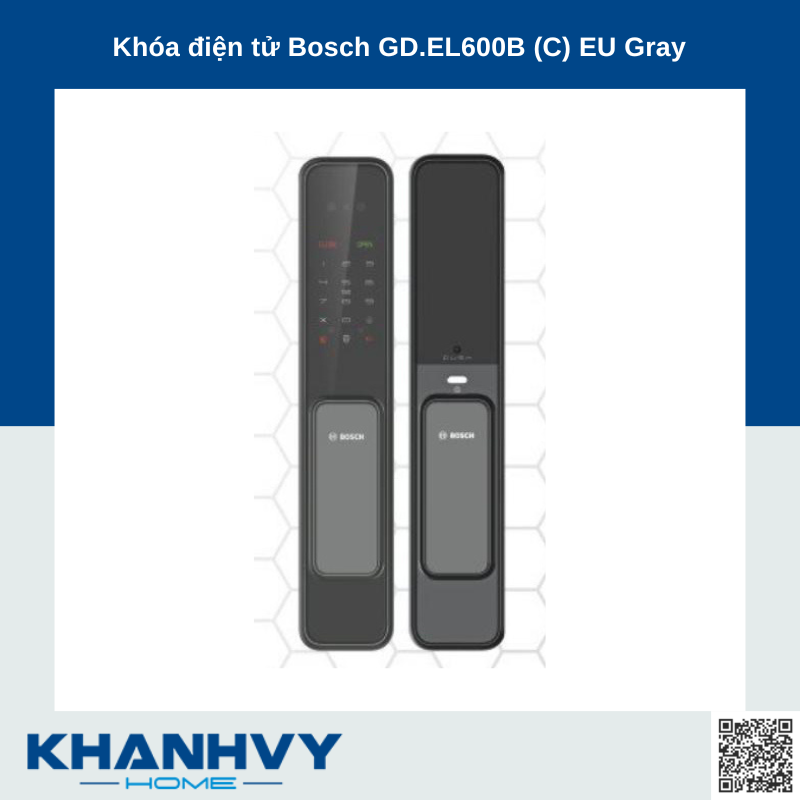 Khóa điện tử Bosch GD.EL600B (C) EU Gray