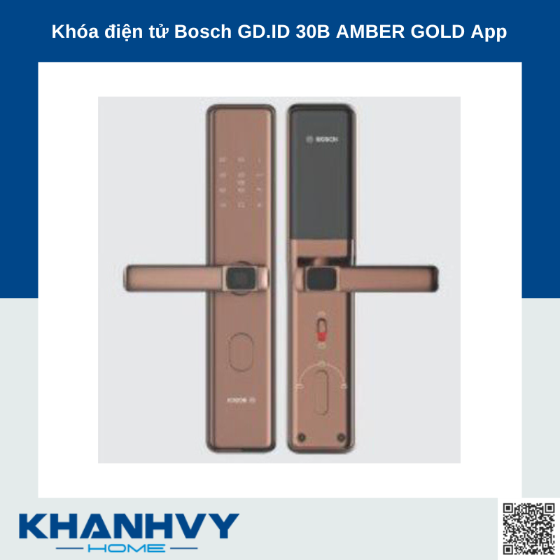 Khóa điện tử Bosch GD.ID 30B AMBER GOLD App