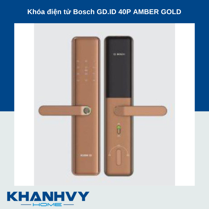 Khóa điện tử Bosch GD.ID 40P AMBER GOLD