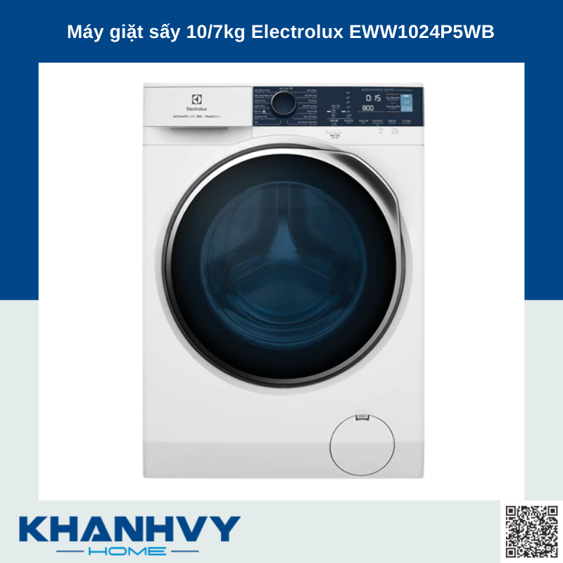 Máy giặt sấy 10/7kg Electrolux EWW1024P5WB |B