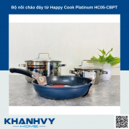 Bộ nồi chảo đáy từ Happy Cook Platinum HC05-CBPT