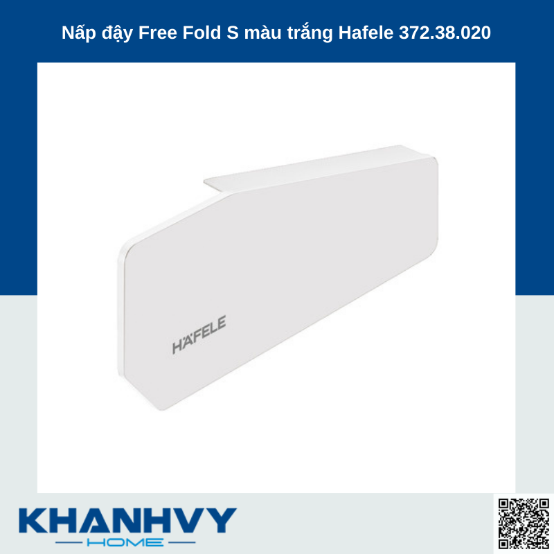 Nấp đậy Free Fold S màu trắng Hafele 372.38.020
