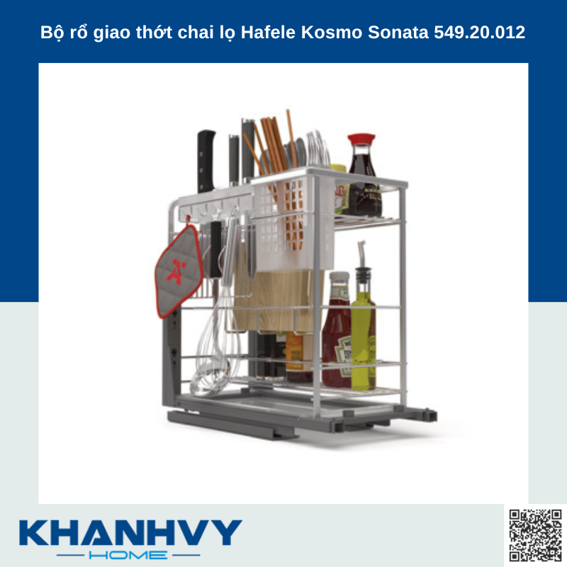 Bộ rổ giao thớt chai lọ Hafele Kosmo Sonata 549.20.012