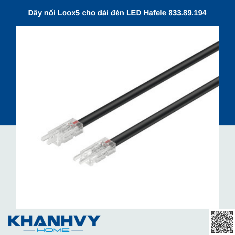 Dây nối Loox5 cho dải đèn LED Hafele 833.89.194