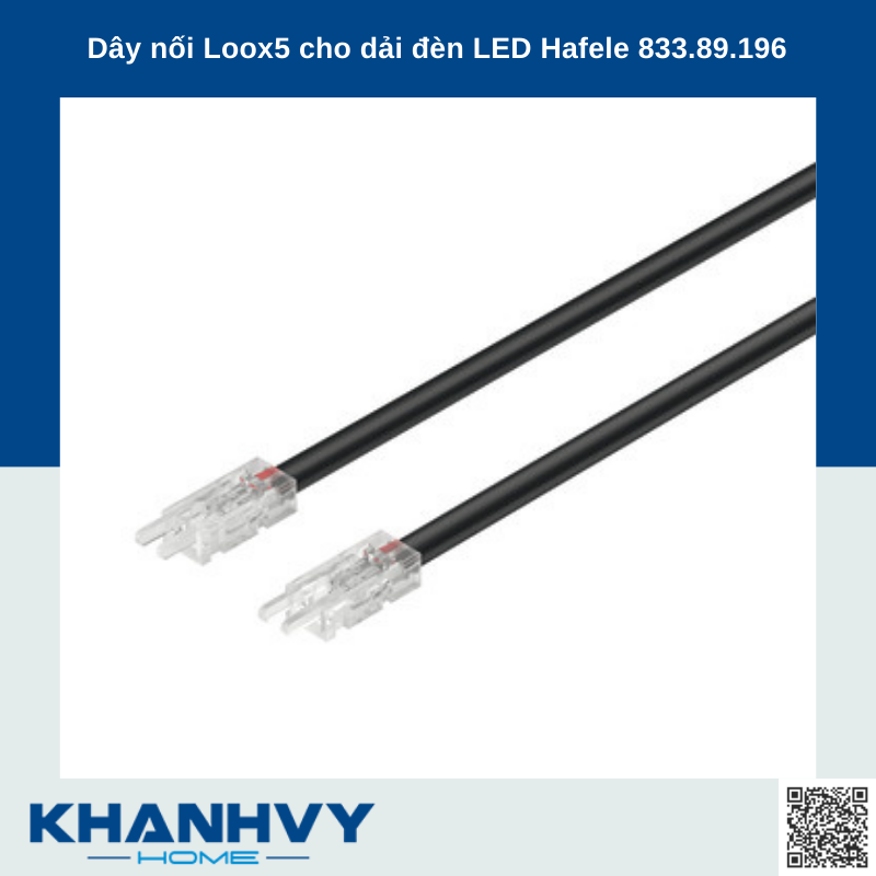 Dây nối Loox5 cho dải đèn LED Hafele 833.89.196
