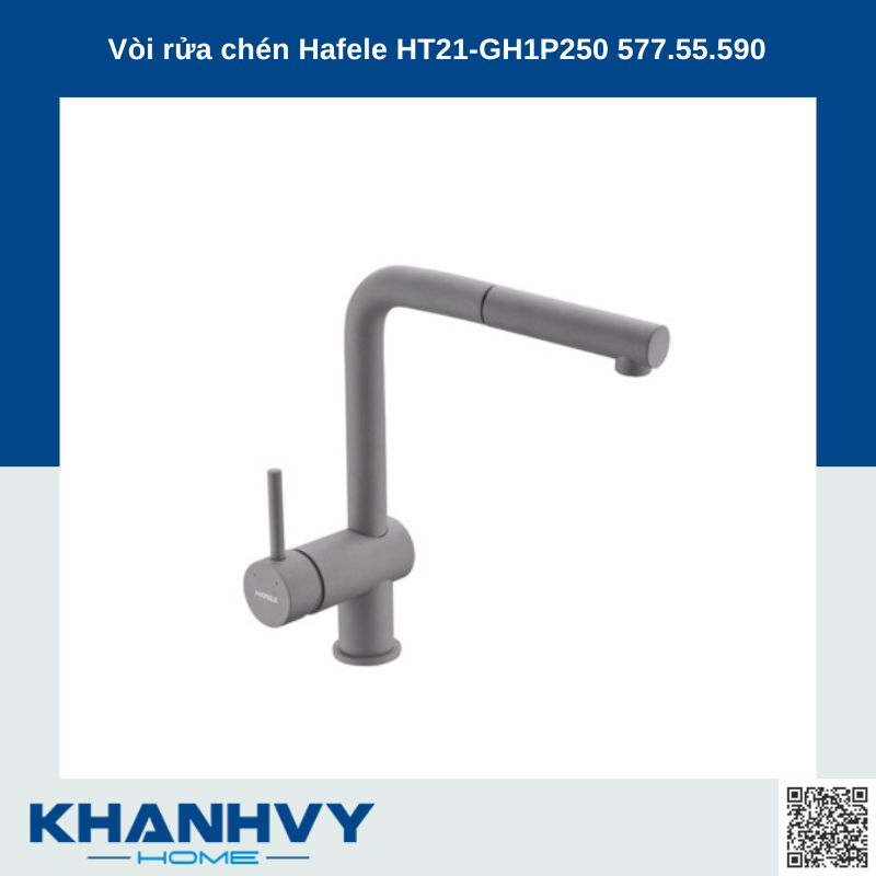 Vòi rửa chén Hafele HT21-GH1P250 577.55.590