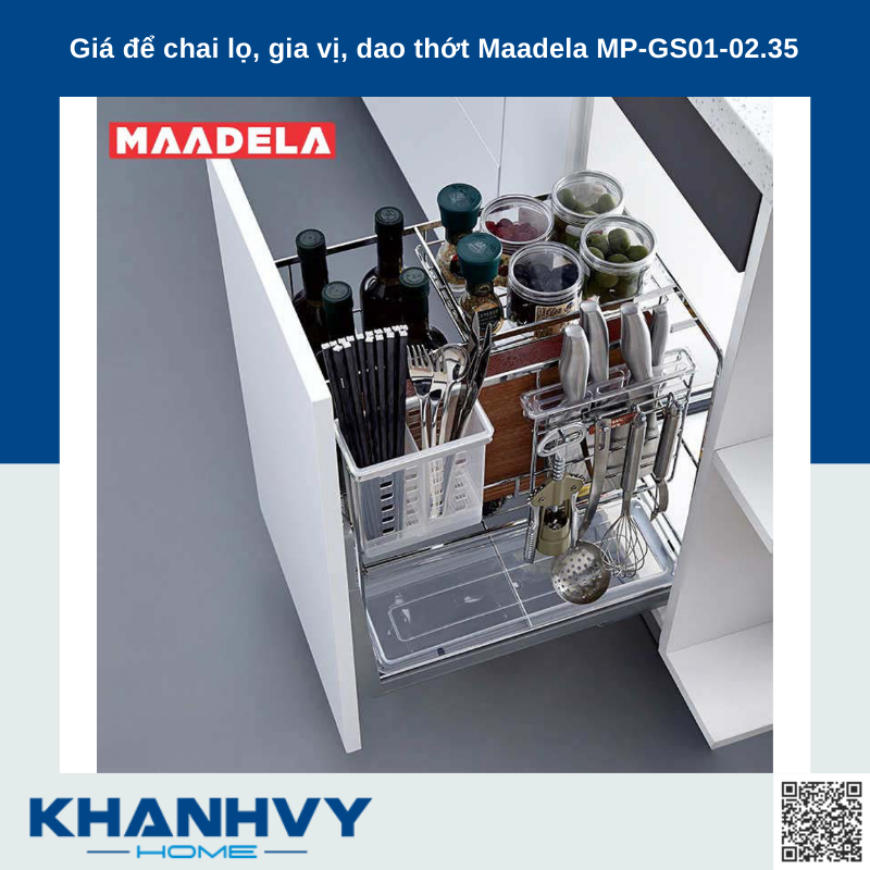 Giá để chai lọ, gia vị, dao thớt Maadela MP-GS01-02.35
