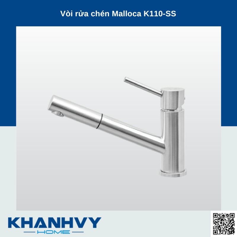 Vòi rửa chén Malloca K110-SS