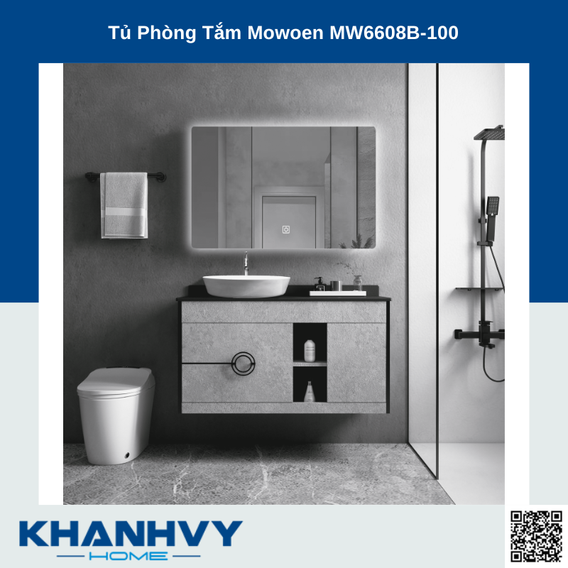 Tủ Phòng Tắm Mowoen MW6608B-100