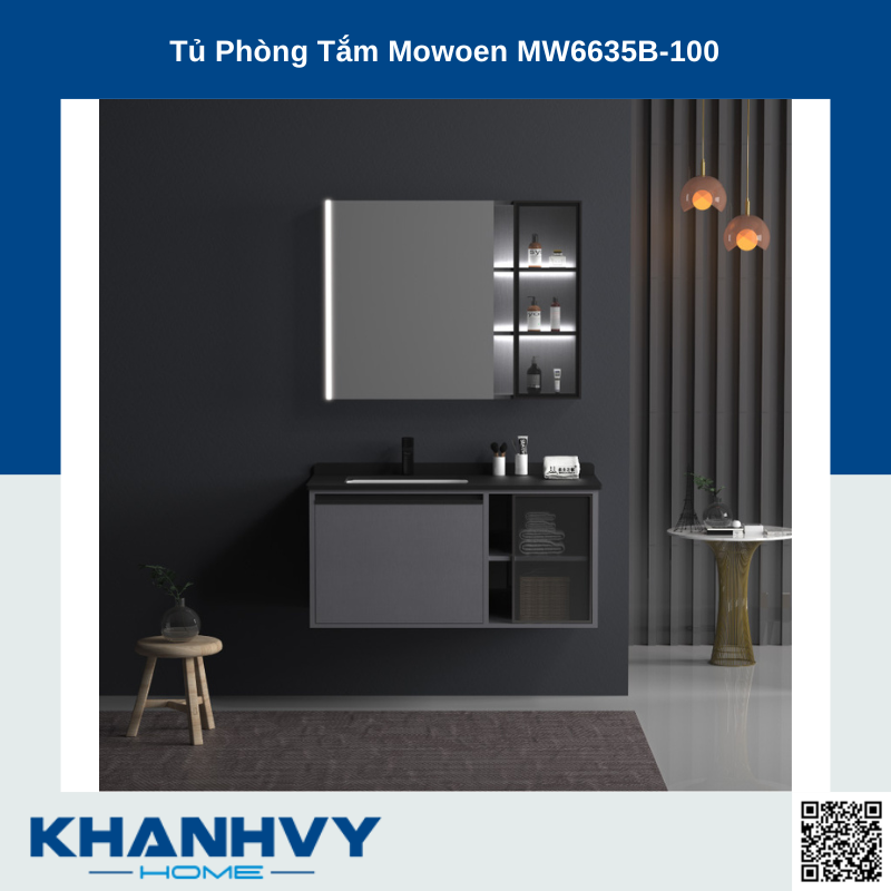 Tủ Phòng Tắm Mowoen MW6635B-100