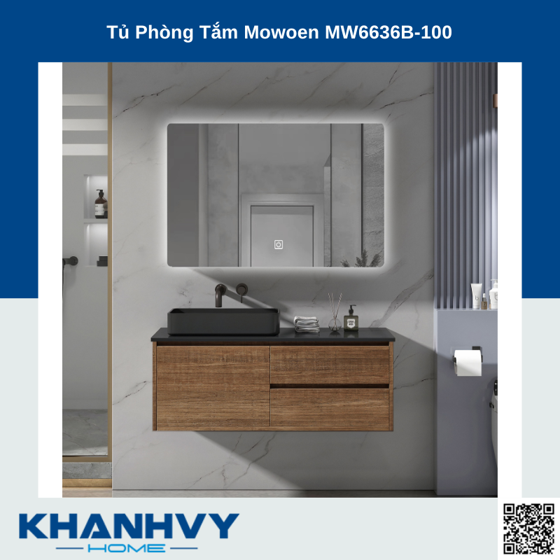 Tủ Phòng Tắm Mowoen MW6636B-100