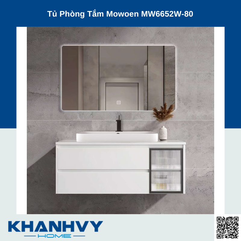 Tủ Phòng Tắm Mowoen MW6652W-80