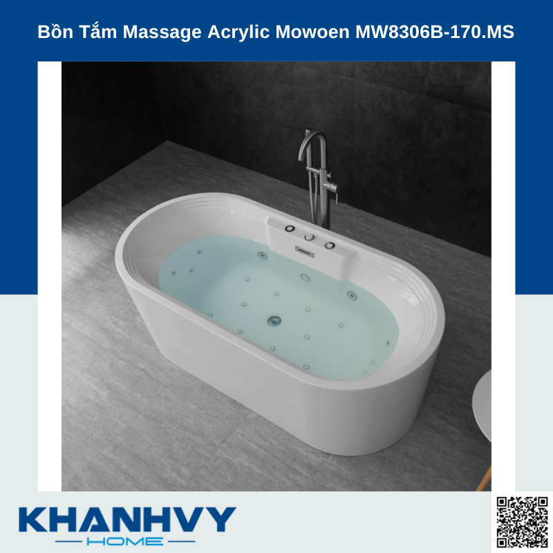 Bồn Tắm Massage Acrylic Mowoen MW8306B-170.MS