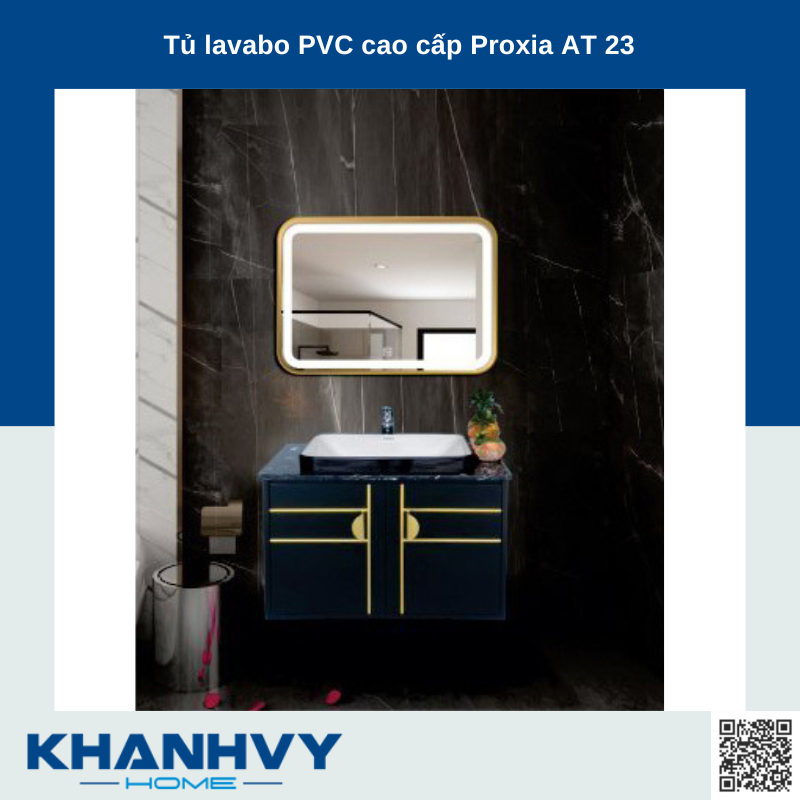 Tủ lavabo PVC cao cấp Proxia AT 23