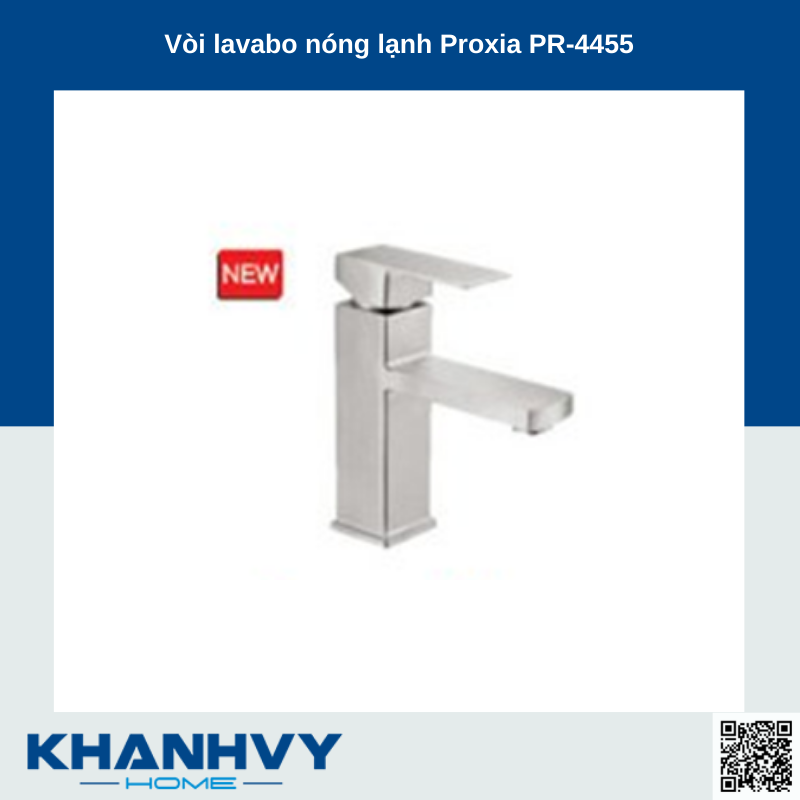 Vòi lavabo nóng lạnh Proxia PR-4455