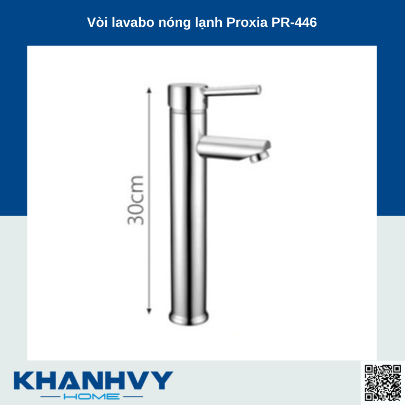 Vòi lavabo nóng lạnh Proxia PR-446