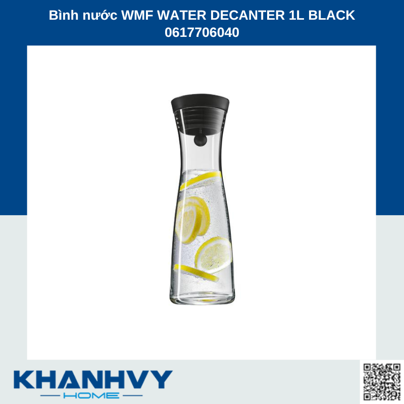 Bình nước WMF WATER DECANTER 1L BLACK 0617706040