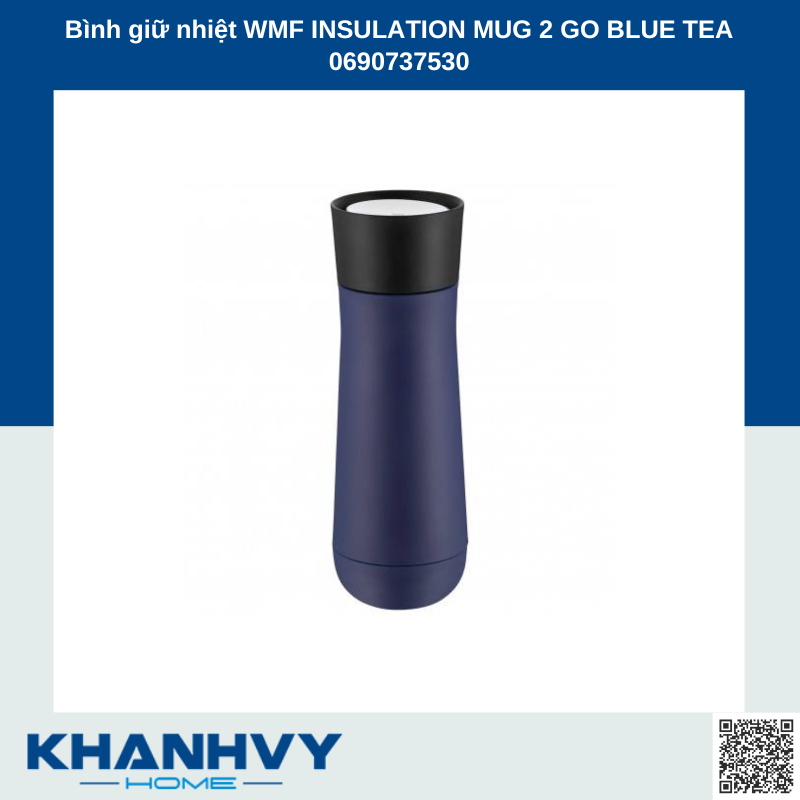 Bình giữ nhiệt WMF INSULATION MUG 2 GO BLUE TEA 0690737530