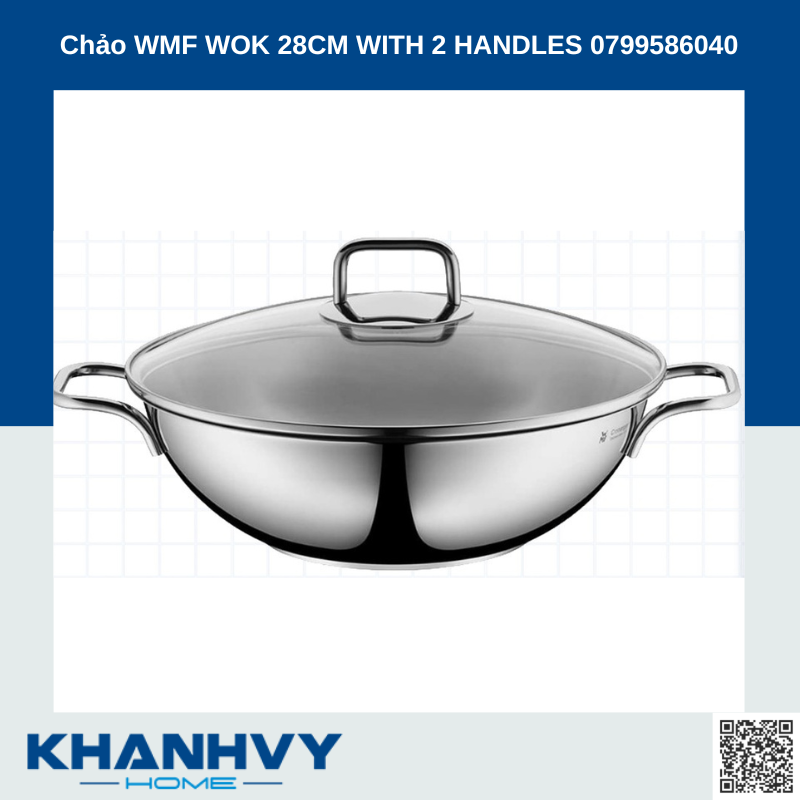 Chảo WMF WOK 28CM WITH 2 HANDLES 0799586040