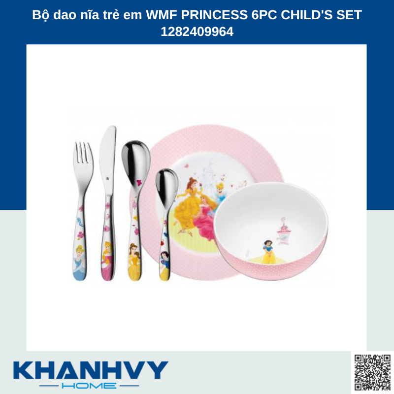 Bộ dao nĩa trẻ em WMF PRINCESS 6PC CHILD'S SET 1282409964