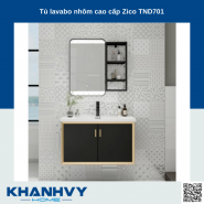 Tủ lavabo nhôm cao cấp Zico TND701