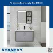Tủ lavabo nhôm cao cấp Zico TND802