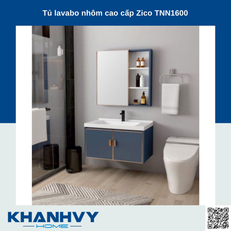 Tủ lavabo nhôm cao cấp Zico TNN1600