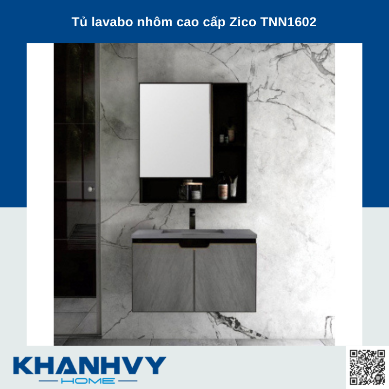 Tủ lavabo nhôm cao cấp Zico TNN1602