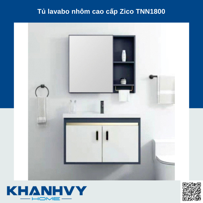 Tủ lavabo nhôm cao cấp Zico TNN1800