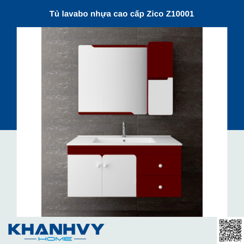 Tủ lavabo nhựa cao cấp Zico Z10001