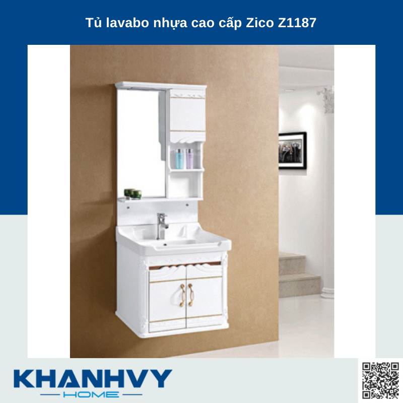 Tủ lavabo nhựa cao cấp Zico Z1187