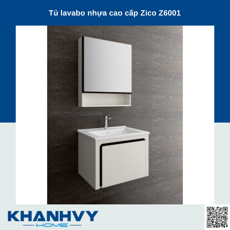 Tủ lavabo nhựa cao cấp Zico Z6001