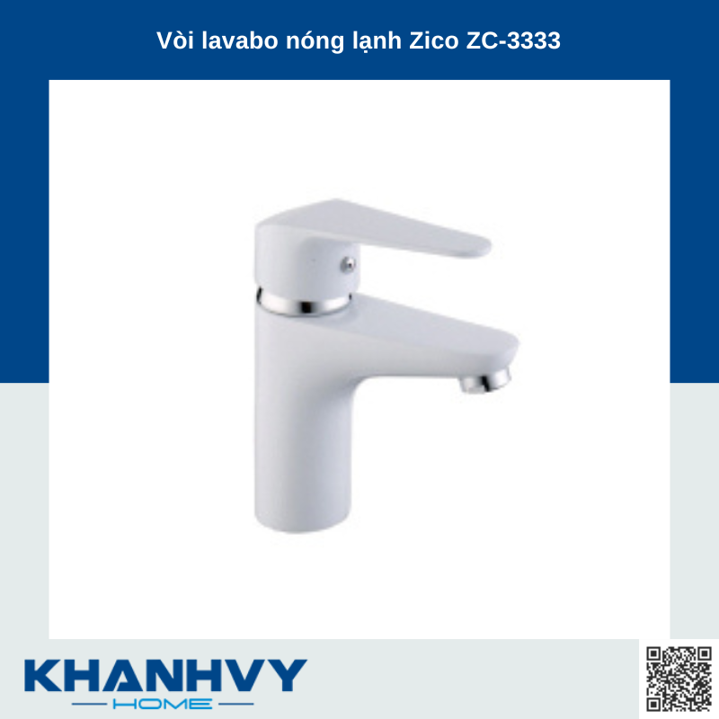 Vòi lavabo nóng lạnh Zico ZC-3333