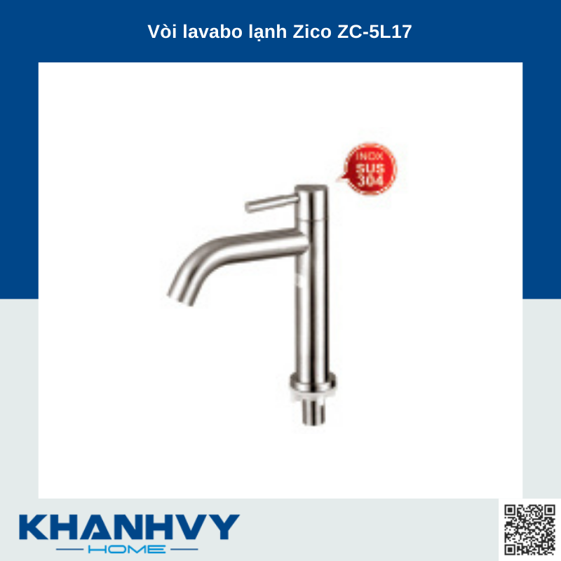 Vòi lavabo lạnh Zico ZC-5L17