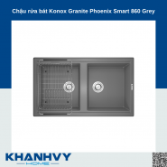 Chậu rửa bát Konox Granite Phoenix Smart 860 Grey