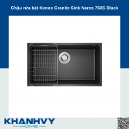 Chậu rửa bát Konox Granite Sink Naros 760S Black