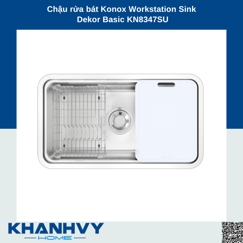 Chậu rửa bát Konox Workstation Sink Dekor Basic KN8347SU