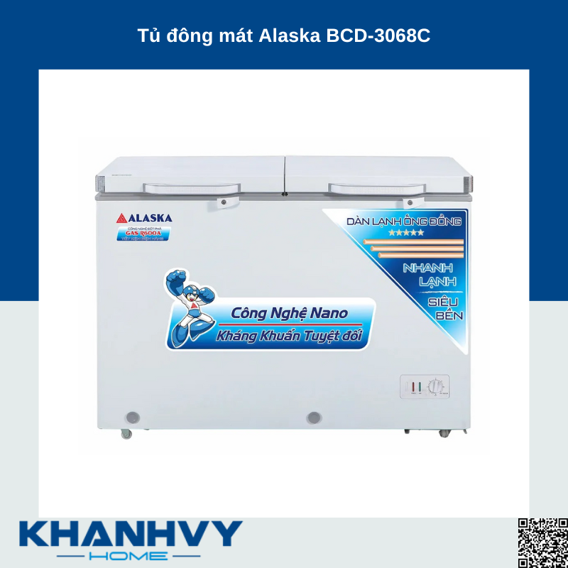 Tủ đông mát Alaska BCD-3068C