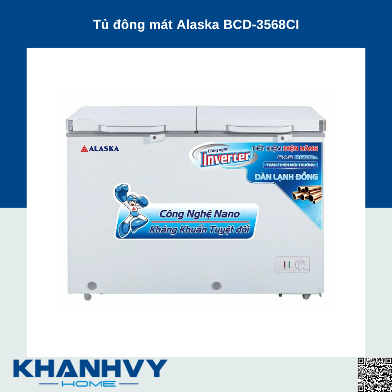 Tủ đông mát Alaska BCD-3568CI