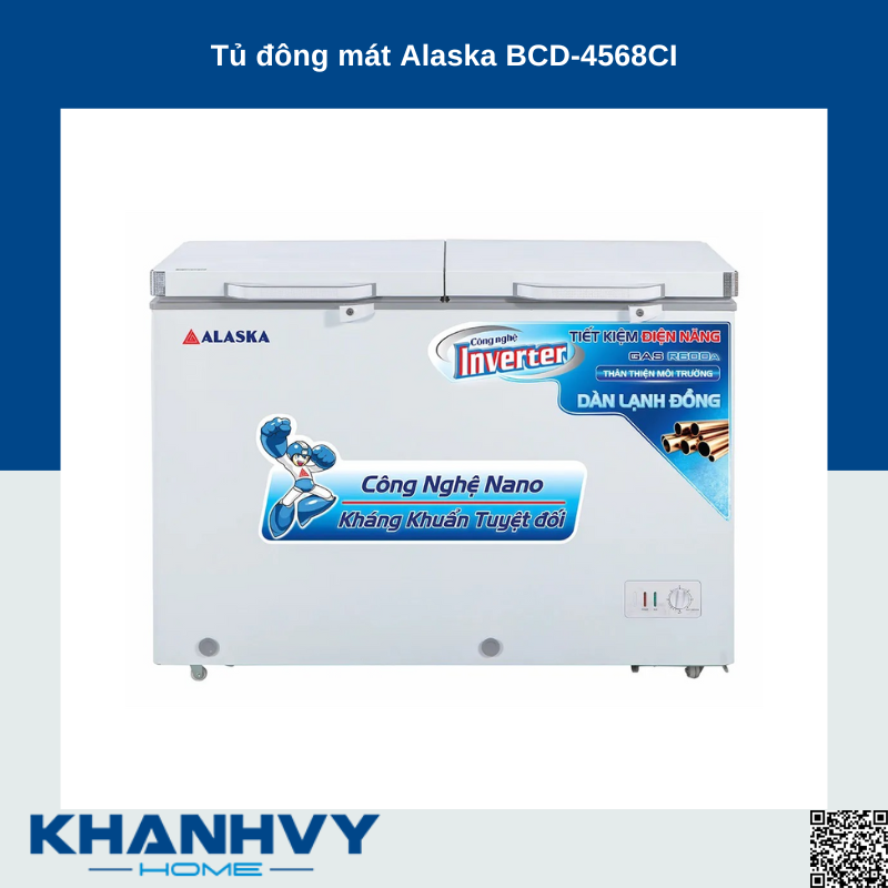 Tủ đông mát Alaska BCD-4568CI