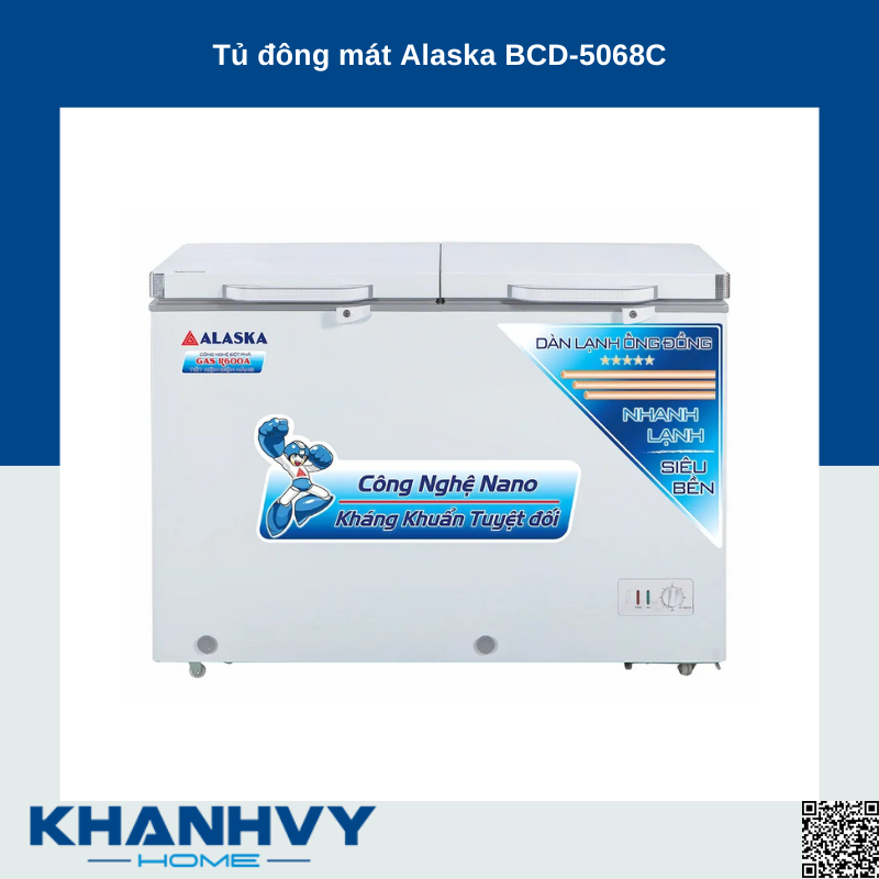 Tủ đông mát Alaska BCD-5068C