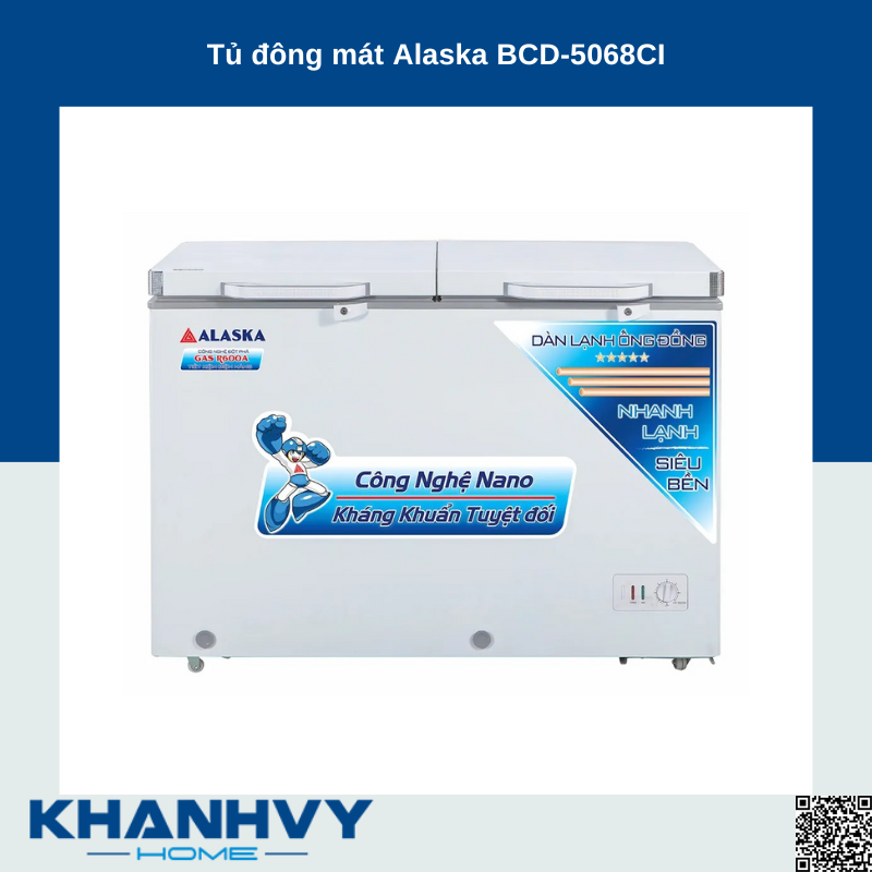 Tủ đông mát Alaska BCD-5068CI