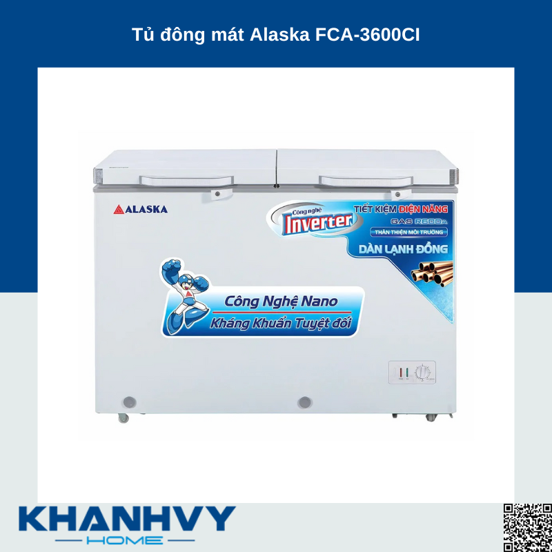 Tủ đông mát Alaska FCA-3600CI