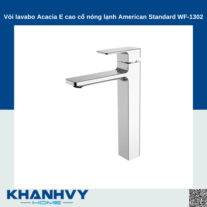 Vòi lavabo Acacia E cao cổ nóng lạnh American Standard WF-1302