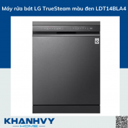 Máy rửa bát LG TrueSteam màu đen LDT14BLA4