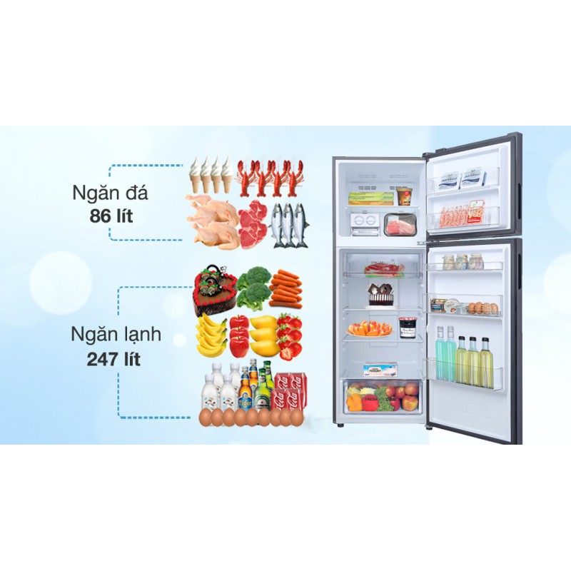 Tủ lạnh ngăn đông trên Aqua AQR-T352FA(FB)