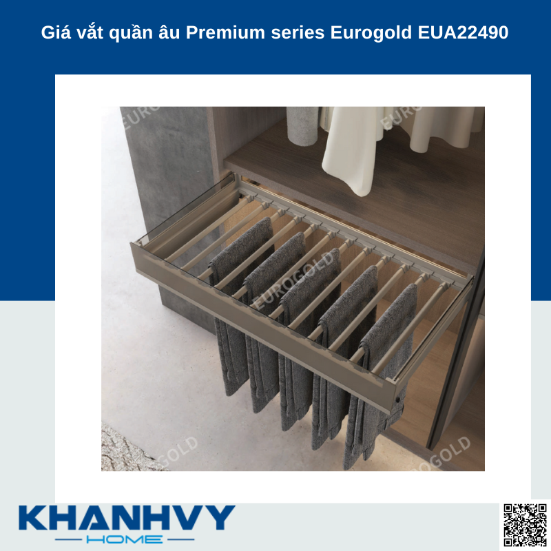 Giá vắt quần âu Premium series Eurogold EUA22490